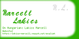 marcell lakics business card